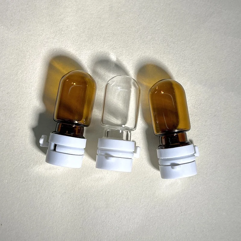 Portable Mini 1.5ml 2ml 3ml 5ml Tamper Proof Amber Glass Vials High Borosilicate Glass Ampoule Bottle