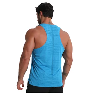 Men's Quick Dry Gym Tank Top Fitness Sport Workout Vest Shirt Mesh Activewear Top
