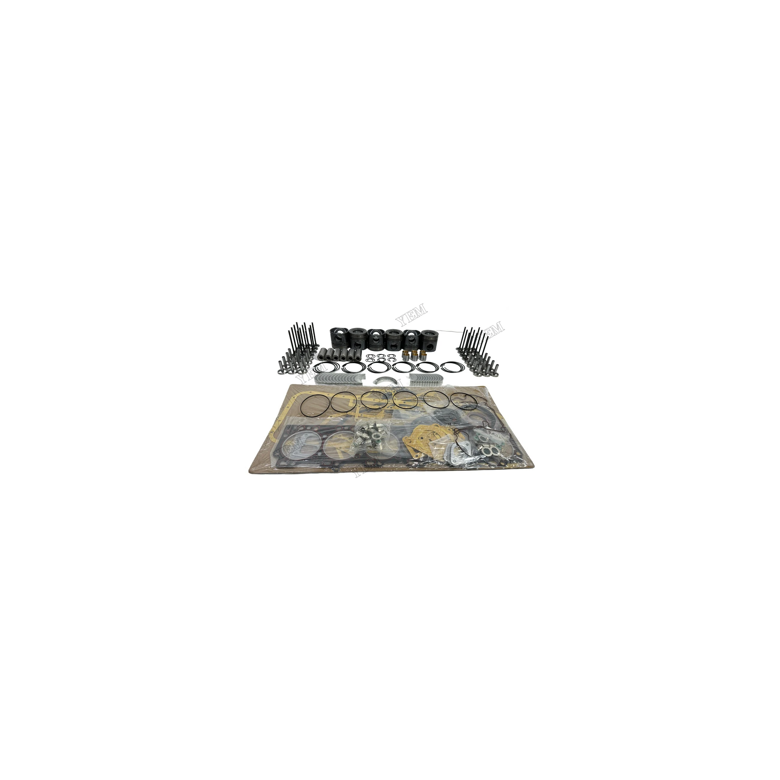 For QSL9.3 Overhaul Repair Kit With Cylinder Gasket Set Piston Rings Bearing Valves Replacement Engine Parts With Warranty