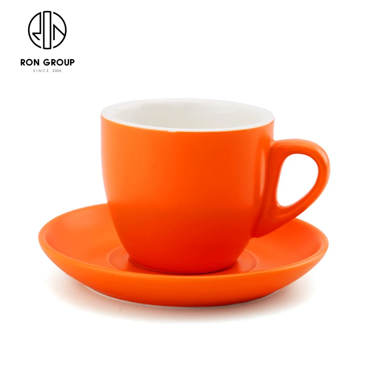 ceramic coffee cups Coffee cup set Simple 220ml Mug Cappuccino flower cups  Latte Saudi Arabia cheap hot sales