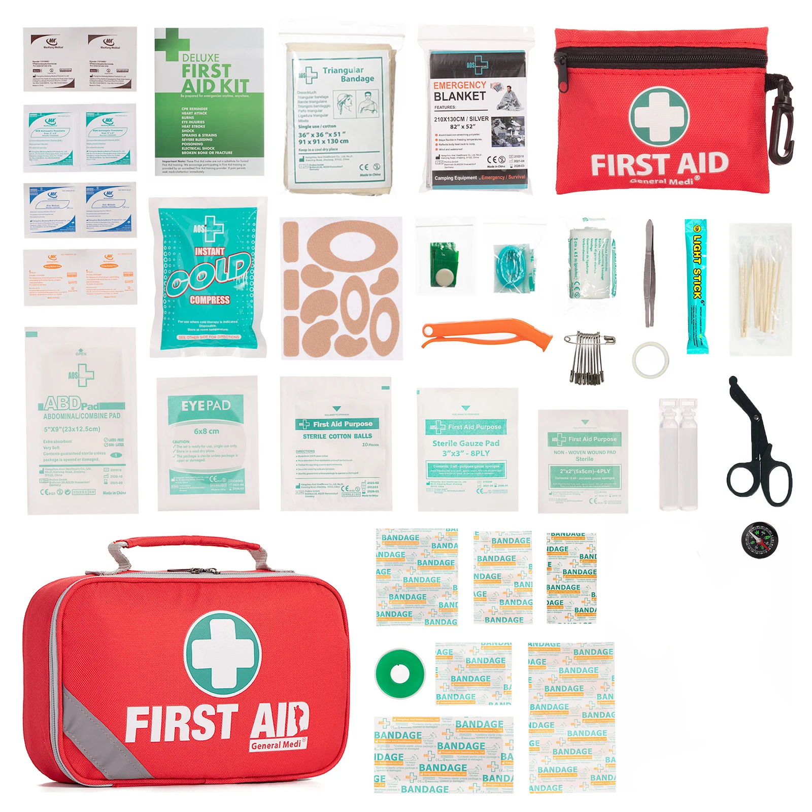Waterproof Portable First Aid Kit For Family Travel Emergency Medical