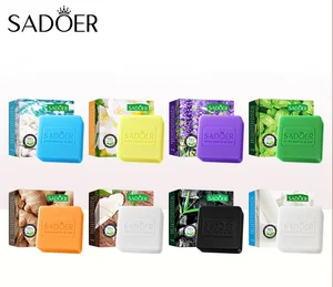 OEM SADOER Private Label Fruit Herbal Organic Nourishing Cleaning Products Peppermint Moisturizing Whitening Essential Oil Soap