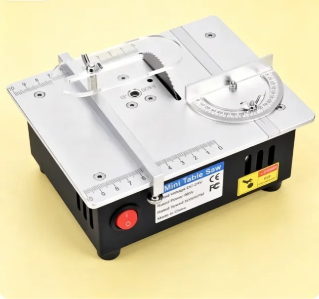 TEBAK Multifunctional Desktop Mini Table Saw Electric, Household DIY Woodworking Bench Cutter Saw