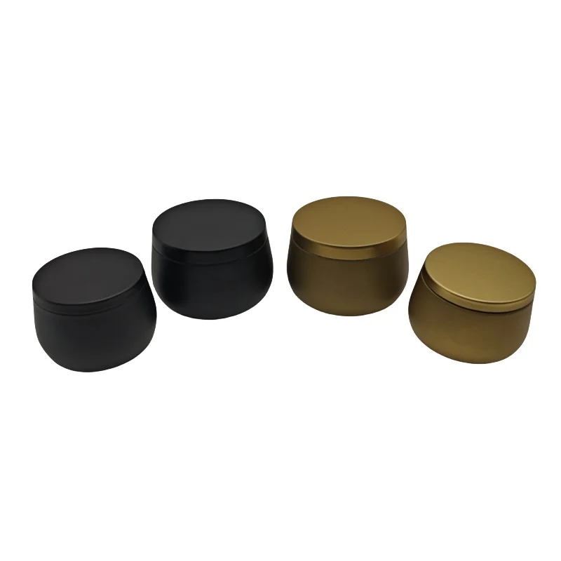 4OZ 8OZ Metal Cans Circular Aromatherapy Candle Box Metal Packaging Cans Tin Box for Candle Packaging