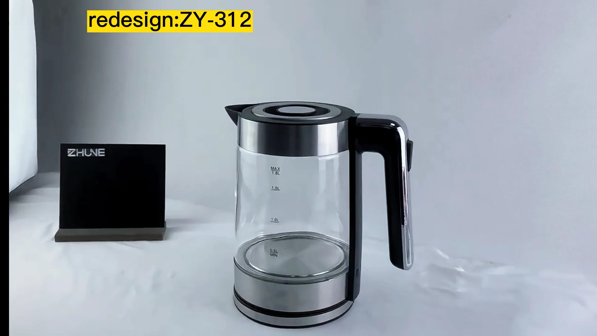 1.8l Electric Kettle Quick Heating Hot Water Boiling Teapot Glass