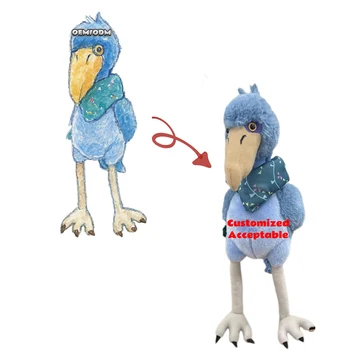 2025 Customized Bird Plush Toy Character Customized Doll Cute Animal Plush Airy Blue Balaeniceps Rex Plush Toys