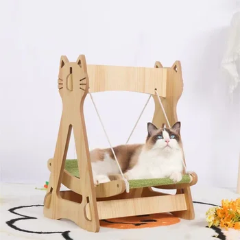 Wholesale Custom Cat Nest with Hanging Bed Custom Window Hanging Basket Pet Hammock Swing