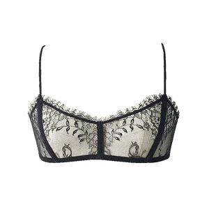 Transparent Lingerie Top Fitness Sexy Model Custom Underwear Ladies Bra