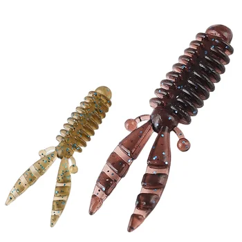 Palmer 55mm 1.9g PVC Soft Shrimp & Prawn Lure Bionic Crawfish Worm Bass Bait Without Hooks – Soft Lure – view 5