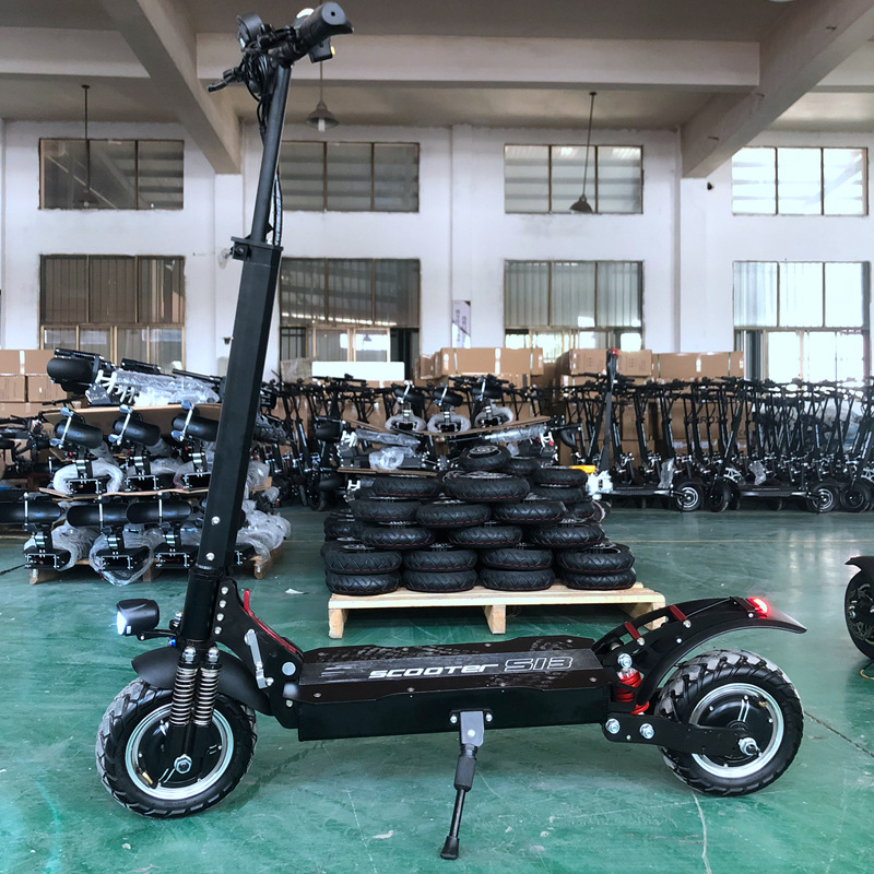 High Powered Off-road Two Wheel Dual Hub Escooter E Scooter Electric Folded Scooters 48v 2000w
