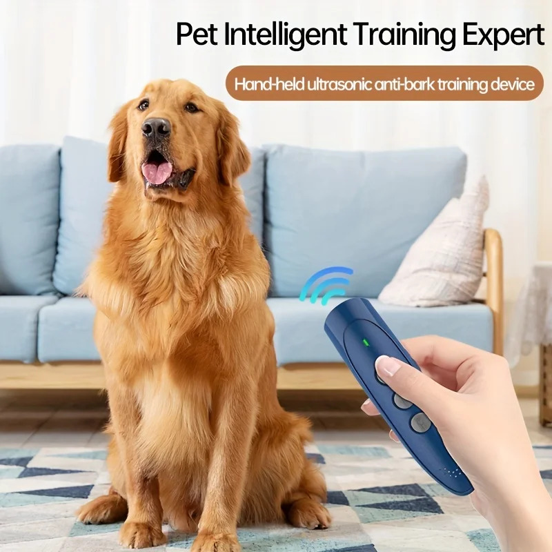 Smart Home Product Electronic LED Ultrasonic Dog Repeller Anti-Barking Control Device with Battery Operation Dog Training Tool