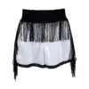 White and black tassels