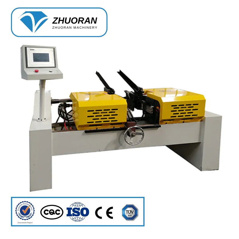 Полуавтоматическая cnc алюминиевая медная выхлопная труба Zhuoran Концевая формовочная