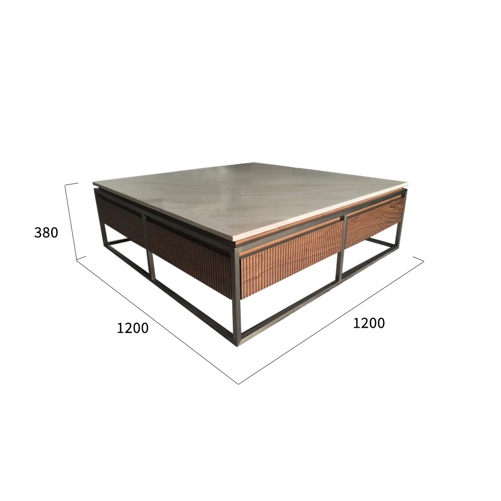 product elegant platinum sand marble coffee table for luxurious living968-64