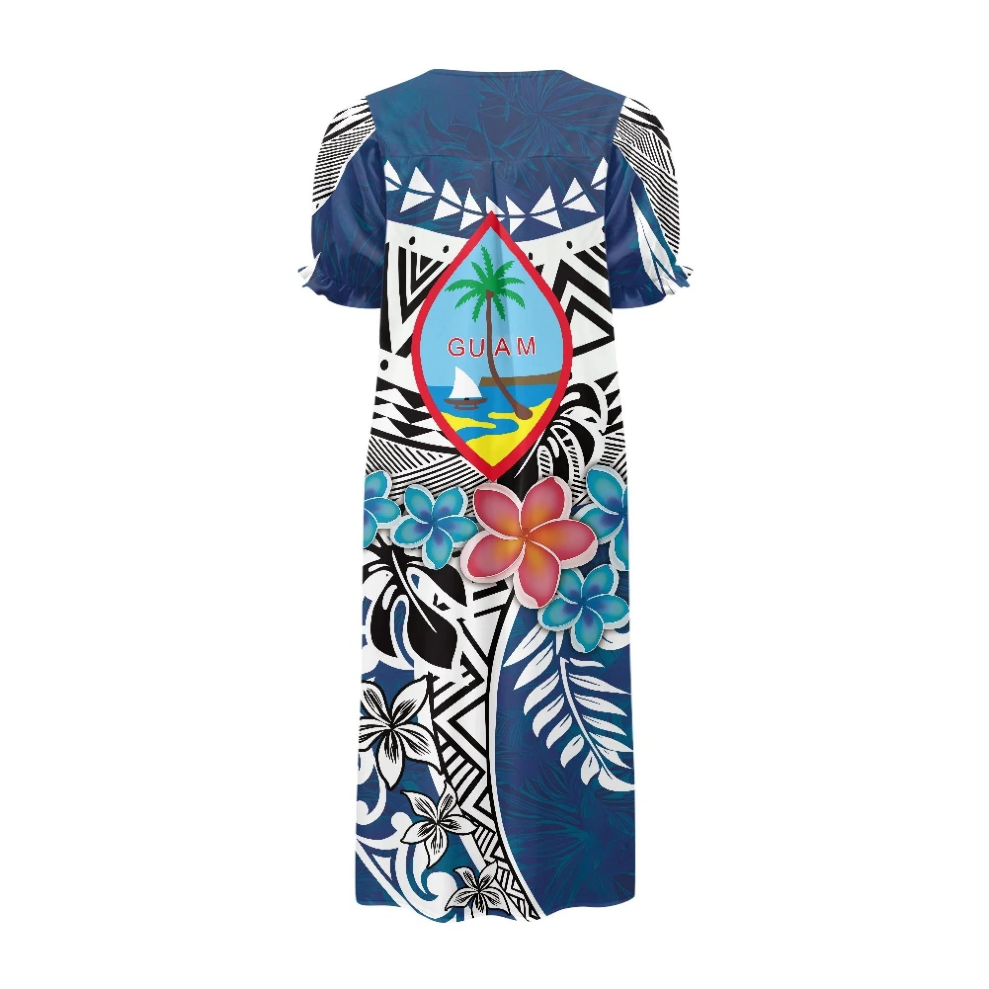 casual muumuu dress Casual Nights Women's Short Sleeve Muumuu Lounger Dress - Black