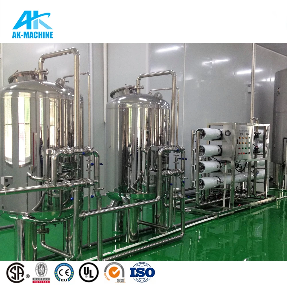Small Plant Scale Water Production Line Bottled Water Pre Treatment Machinery Water Purification Machine System