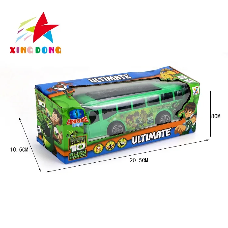 cheap price front and back remote control tour bus car toys with 3d lights toys R/C toys cars