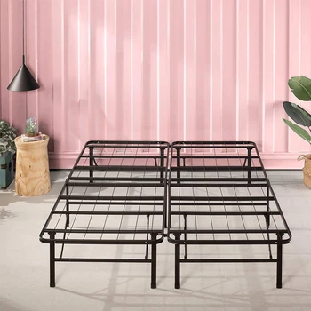 Modern Luxury Full King Size Adjustable Storage Upholstered Steel Metal Bed Base Platform Slatted Sofa Foldable Bed Frame