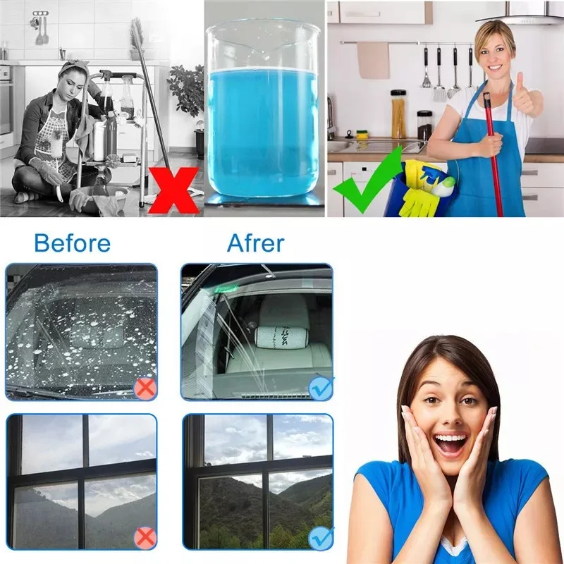 Car Solid Cleaner Effervescent Tablets Spray Cleaner Car Window Windshield Glass Cleaning Auto Accessories Limpiador De Parabris