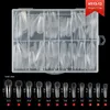 240PCS semi-frosted nail tips 13#