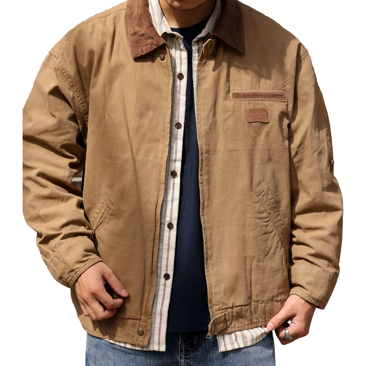 Wholesale Vintage Detroit Duck Canvas Work Jacket for Men