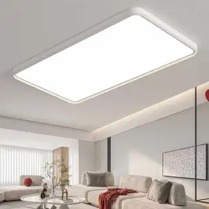 Round Square Ceiling Lamp Modern Design House Decoration Home Lighting Dimmable Remote Control Black Indoor LED Ceiling Light