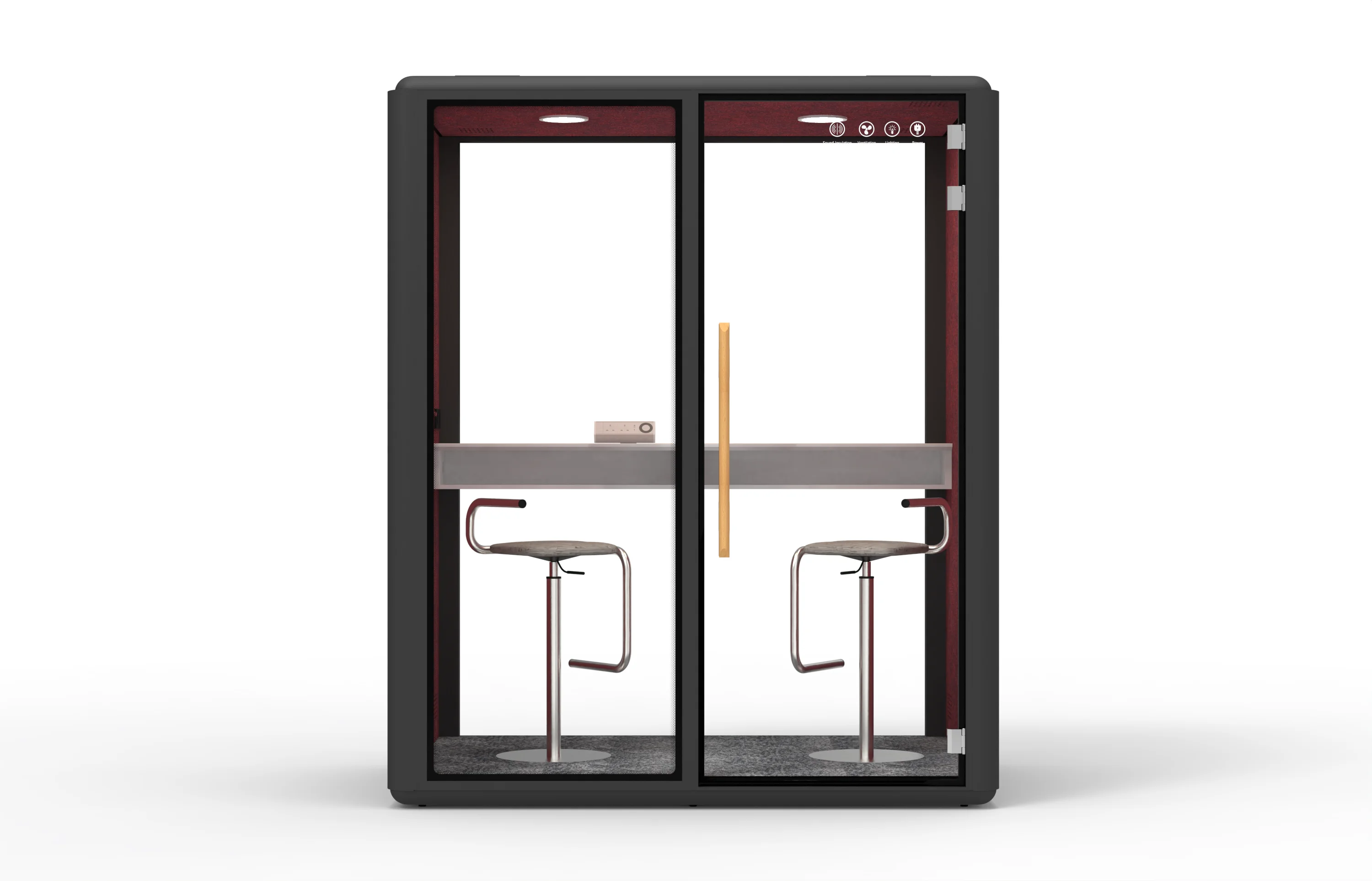 European Style Work Office Pod Well-Decorated Soundproof Phone Booth Home Office Studio Villa Indoor Bathroom Apartment Bedroom 12