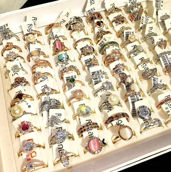 korea style ring jewelry cheapest finger bulk jewellery ring gold plated simple bulk rings women