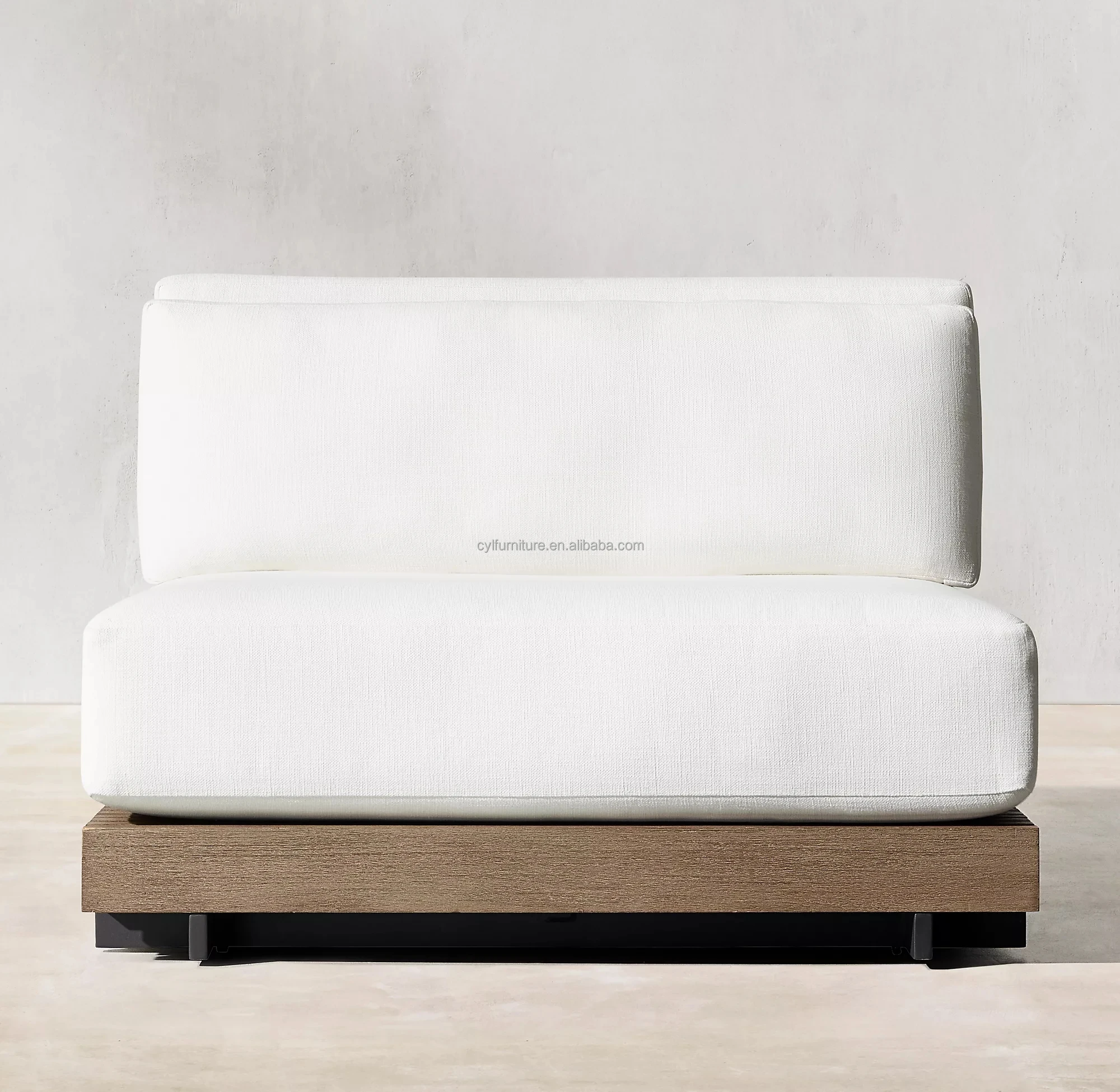 Classical French Outdoor Leisure Combination Patio Sofa Set Teak