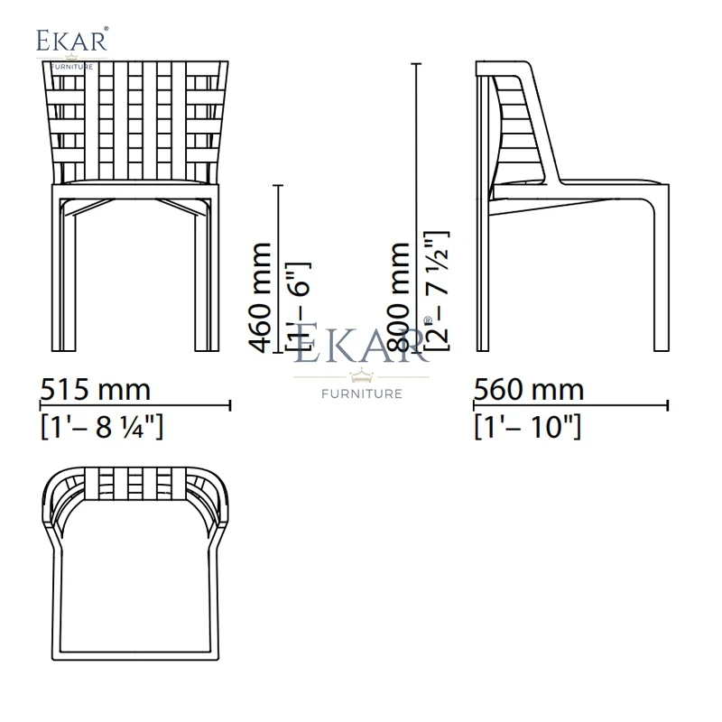 product modern sleek rattan dining chair natural weaving comfort home office cafe banquet villa antique design style made pu material-66