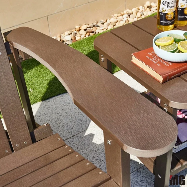Fire Pit Seating Composite Wood Cape Cod Chair Recycled Plastic HDPE Adirondack Chair