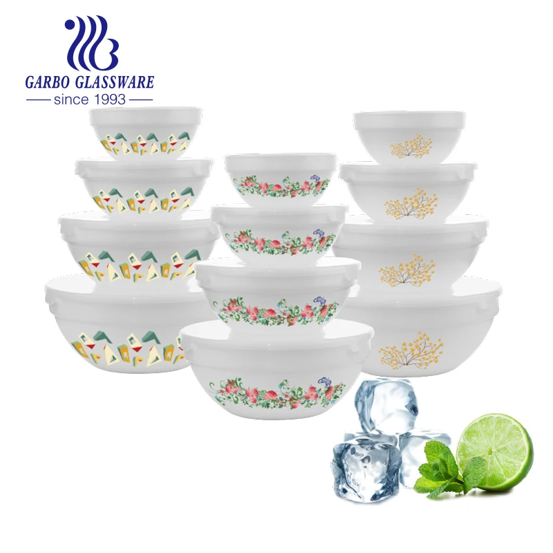 High Quality White Opal glassware clear Bulk Pack Cheap 4 Inch Sauce Bowl Glass Tableware