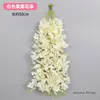 Guirnaldas de flores de glicinia blanca encriptada.