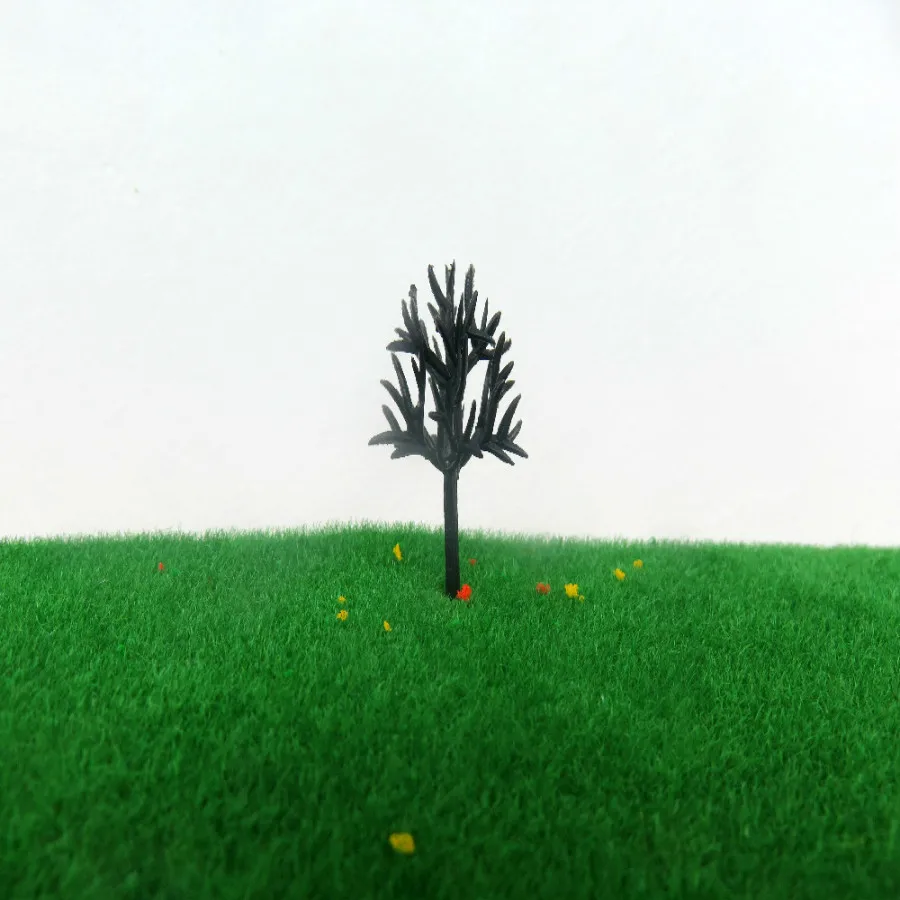 Plastic Mini  Modelling of the Mixed Scale Miniature Model Train Tree Plain Ho for Model Architecture Cheap