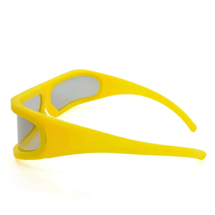 Big Yellow Frame Linear Polarized 3D Glasses for 3D 4D 5D 6D Cinemas,Passive 3d Glasses Linear Glasses for 3D Movies