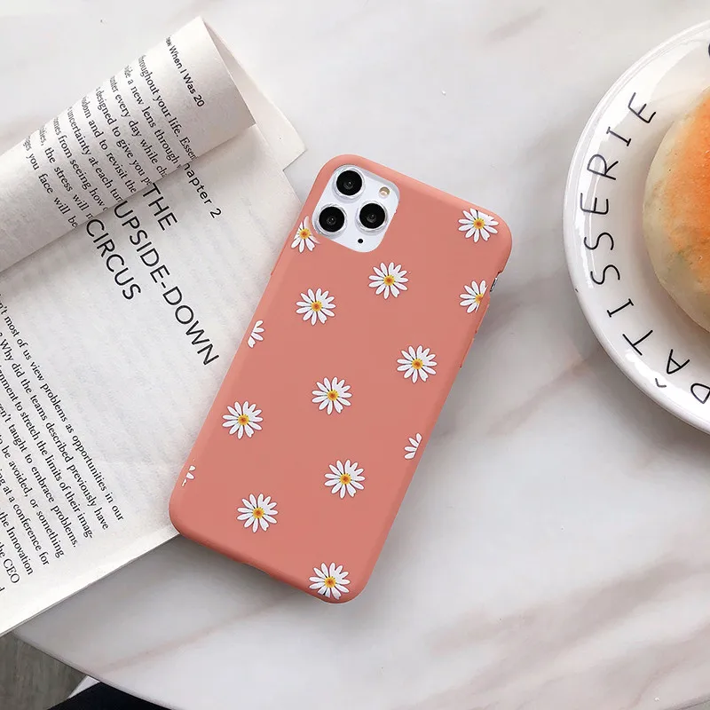 Floral Daisy Phone Case - Soft TPU Cover for Iphone