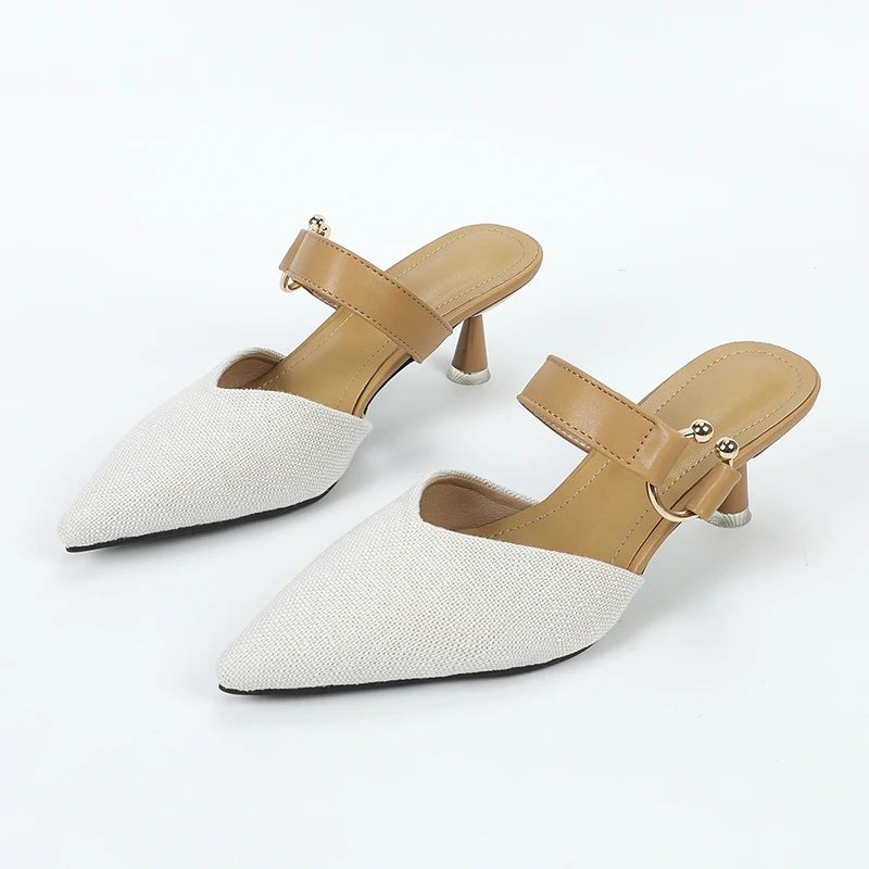 Pu Fine Heel Light Cut Point Cutout Solid Shoes Women Heels - Buy ...
