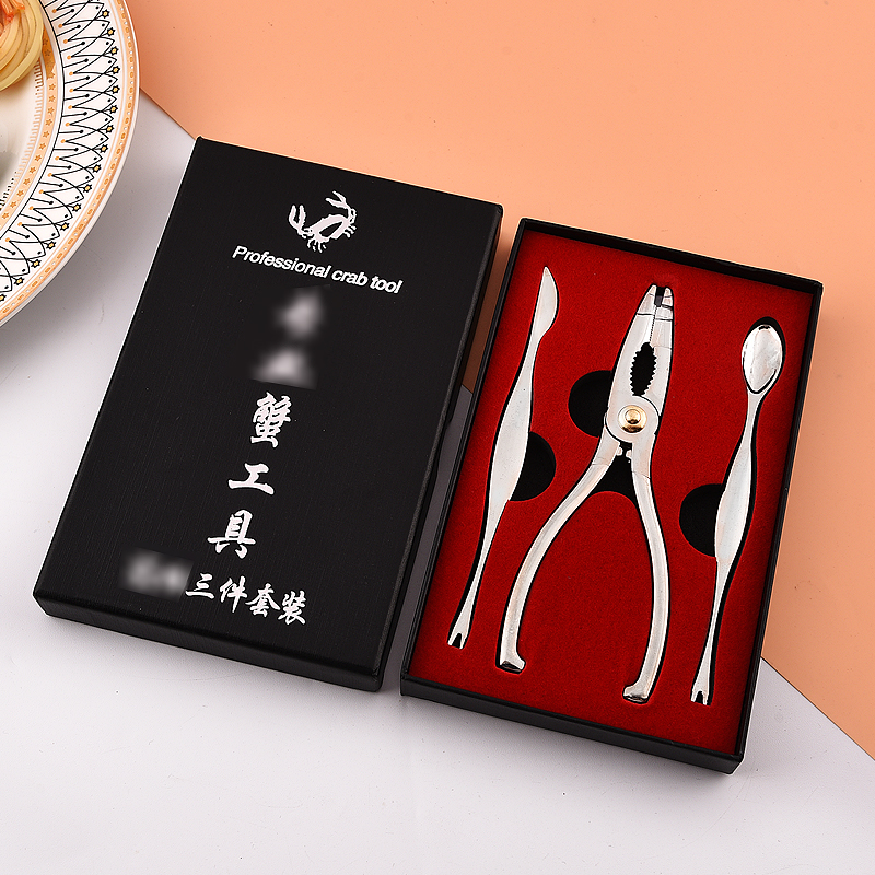 Новинка оптовая продажа от производителя металлический краб-крекер кракер-лобстер захваты 3 шт. набор многофункциональных инструментов для