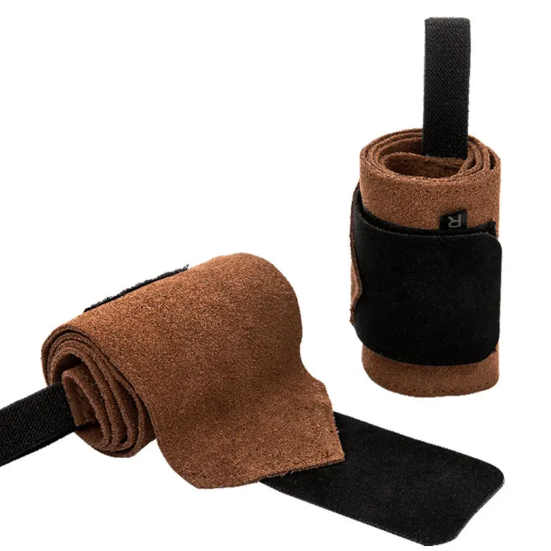 Leather Sports Wristband for Weightlifting and Push-Ups Sweat-Absorbing product detail 1