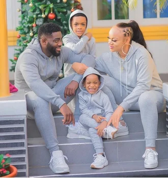 Fleece Tracksuit Zip Hoodie Joggers Mommy and Me Outfits Family Matching Outfits Fall Winter