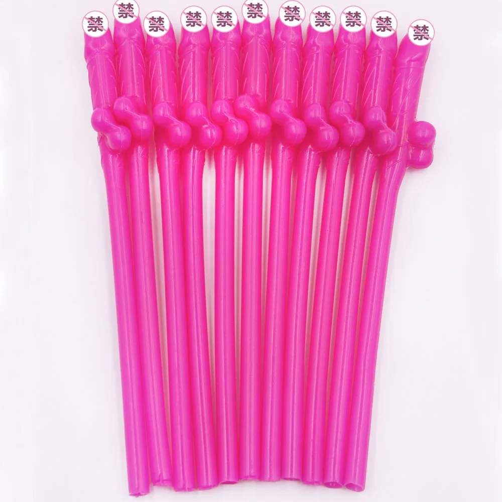 Novelty Penis Straws Bachelorette Party Supplies Decorations Dick Drinking  Favor