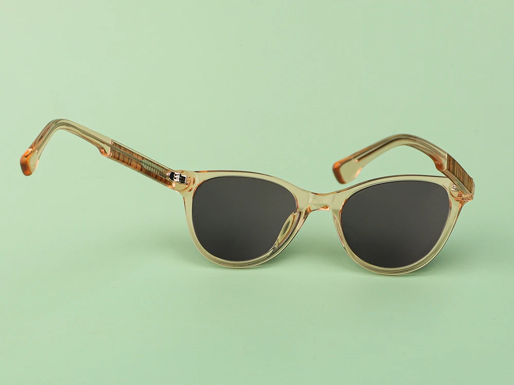 Acetate Ecofriendly Recycled Luxury Wood Sunglasses Female 2024 For