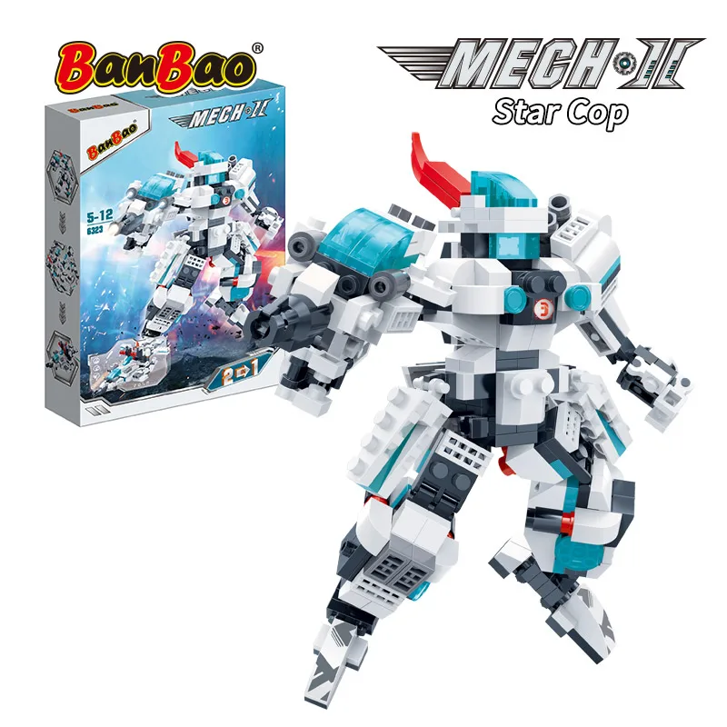 Wholesale Transform Robot ABS Building Blocks Transform Toys Model 6323 for Children Gifts