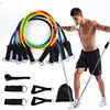 Yellow, blue, green, black, red set