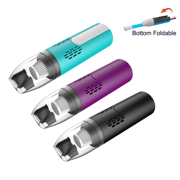 5000Pa Suction Handle Car Vacuum Cleaner  Wet/Dry Use Cordless Car Vacuum Cleaner With Nozzle