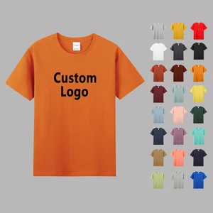 Cotton Tshirts Men's Custom T-Shirt With Custom Print Embroidery Logo Blank Design Custom T-Shirt Bag