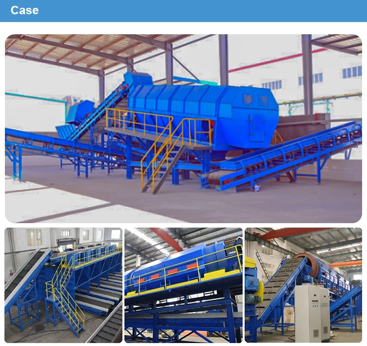 Movable munlcpal solid waste plant 1 to 300 mm with washing facility and generator set
