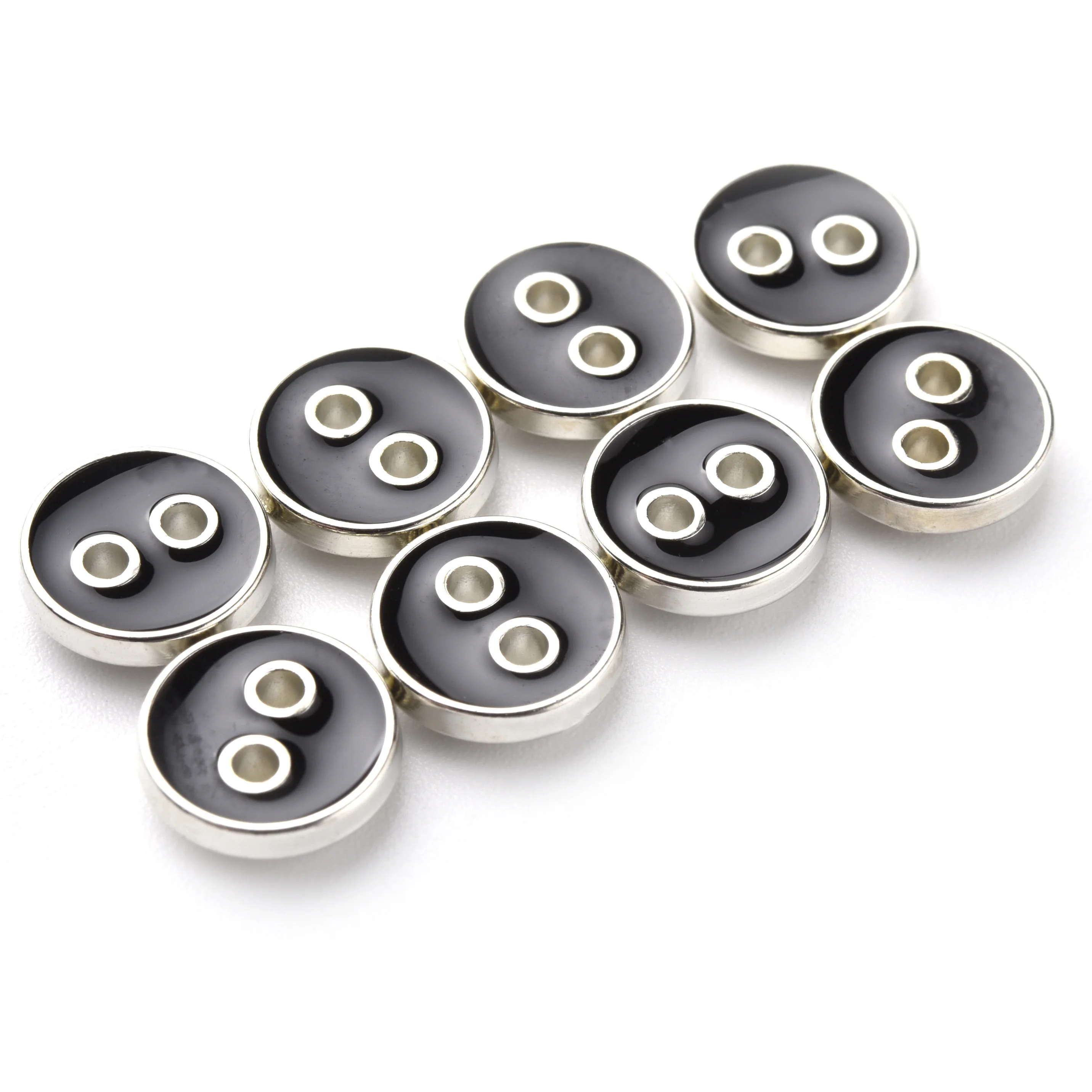 Customize Design 2 Holes Abs Plastic Coat Leather Jacket Button Shirts Garments for Women Men