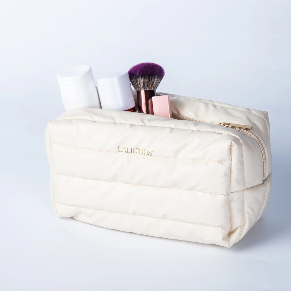 New Fashion Trend Soft Makeup Cosmetics Pouch Quilted Travel Toiletry