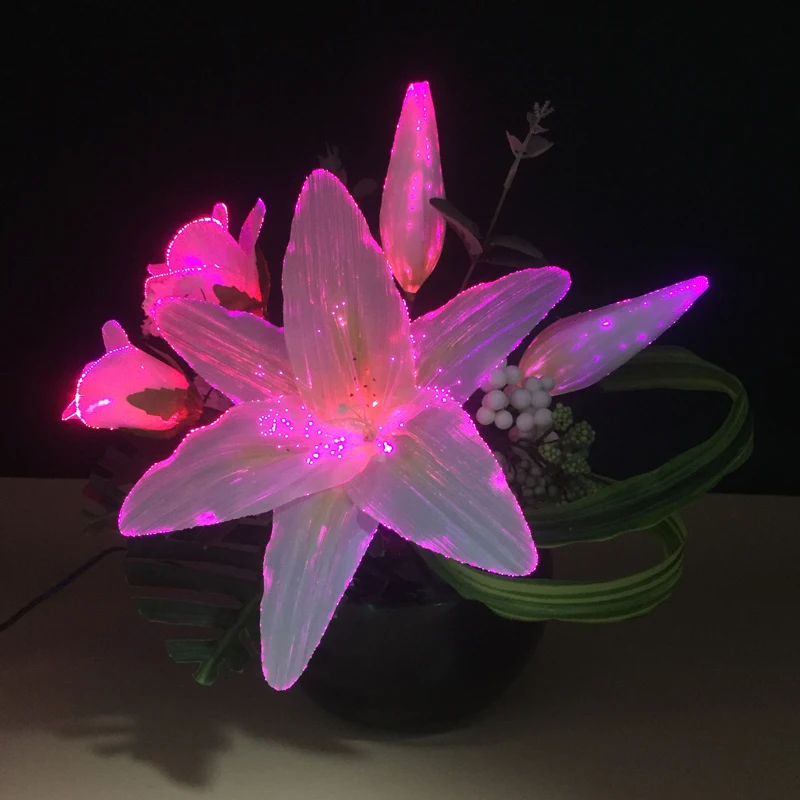 所有行业 礼品与工艺品 装饰花,花环及植物 仿真花发光二极管光纤花